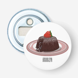 Décapsuleur Illustration du gâteau de lave au chocolat