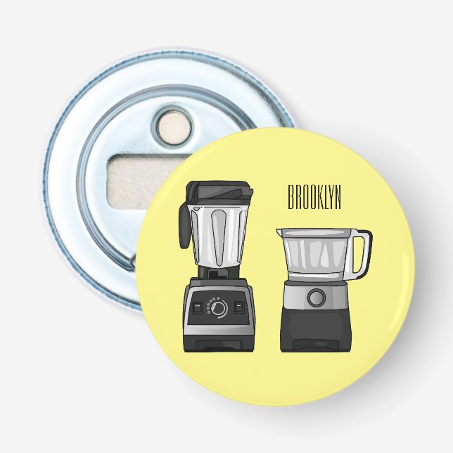 Décapsuleur Illustration du processeur et du mixeur alimentair (Devant)