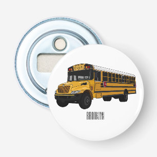 Décapsuleur Illustration d'un autobus scolaire
