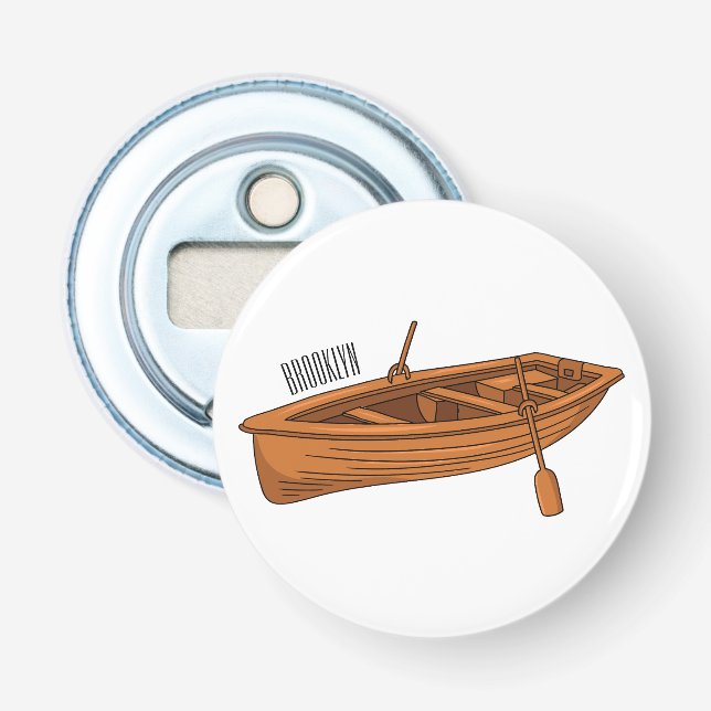 Décapsuleur Illustration d'un bateau à roues (Devant)