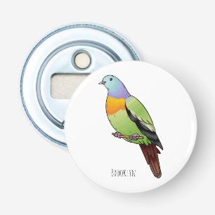 Décapsuleur Illustration d'un pigeon à cou rose