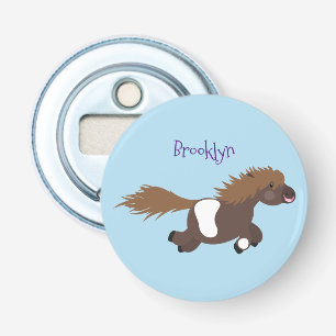 Décapsuleur Illustration d'un poney de Shetland mignon
