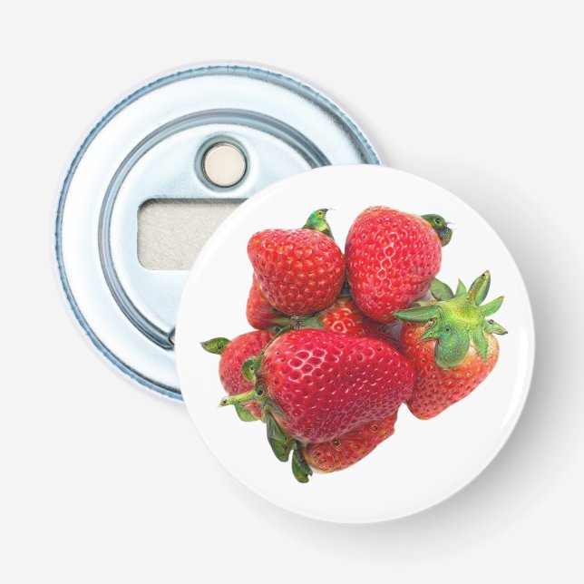 Décapsuleur Image de fraises de rêve profondes (Devant)