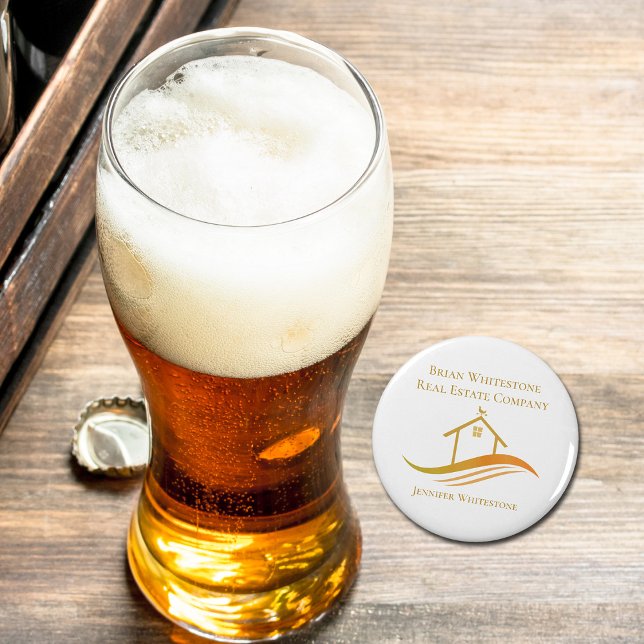 Décapsuleur Immobilier Société Gold House Realtor personnalisé (Créateur téléchargé)