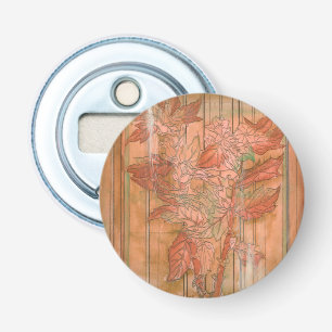 Décapsuleur Impression florale orange moderne sur l'arrière -