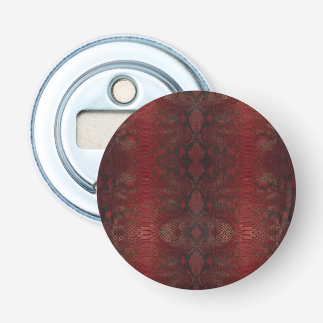 Décapsuleur Impression Python rouge et noir (Devant)
