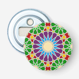 Décapsuleur Inaugurateur de motif géométrique islamique