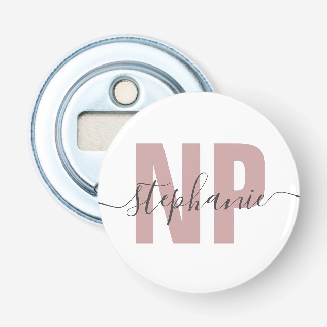 Décapsuleur Infirmière de NP personnalisée Praticien Diplôme C (Devant)