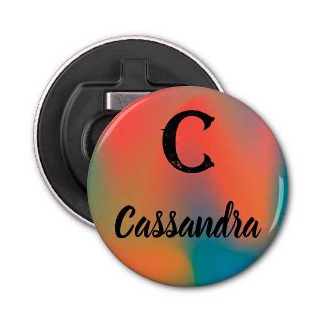 Décapsuleur Initiale et nom (Devant)