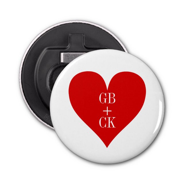 Décapsuleur Initiales de l'ouvreur de bouteilles (Devant)