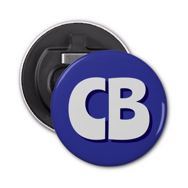 Décapsuleur Initiales minimalistes Monogrammes professionnels  (Devant)