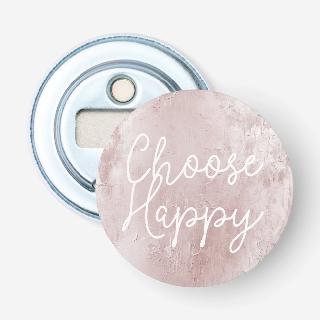 Décapsuleur Inspirationnel Happy Chic Dusty Rose rose pâle (Devant)