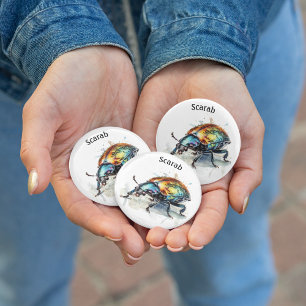 Décapsuleur Iridescent Beetle en aquarelle, personnalisé