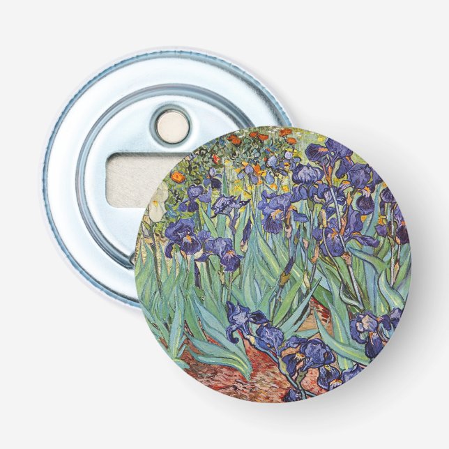 Décapsuleur Iris de Van Gogh Peinture Impressionniste (Devant)