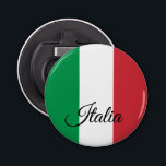 Décapsuleur Italian Flag & Italy party /sport Italia<br><div class="desc">Bottle Opener : Italie & drapeau italien - amour mon pays,  repas de fête,  voyage,  vacances,  patriotes nationaux / fans de sports</div>