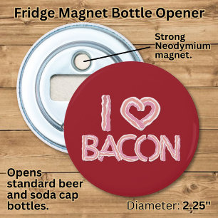 Décapsuleur J'adore le bacon