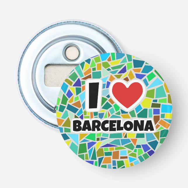 Décapsuleur J'aime Barcelone (Devant)