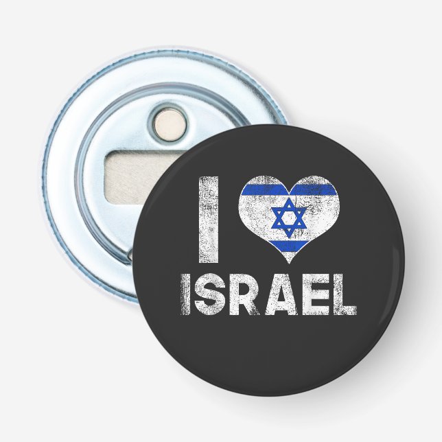 Décapsuleur J'aime Israël (Devant)