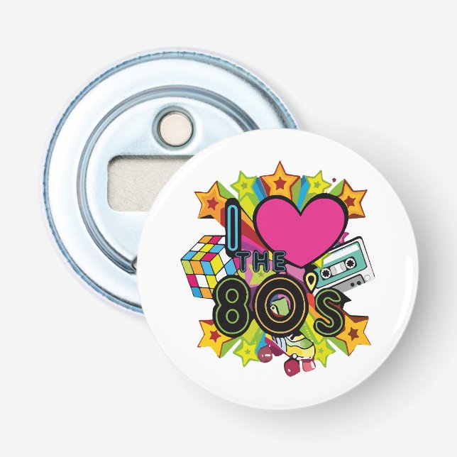 Décapsuleur j'aime les années 80 (Devant)