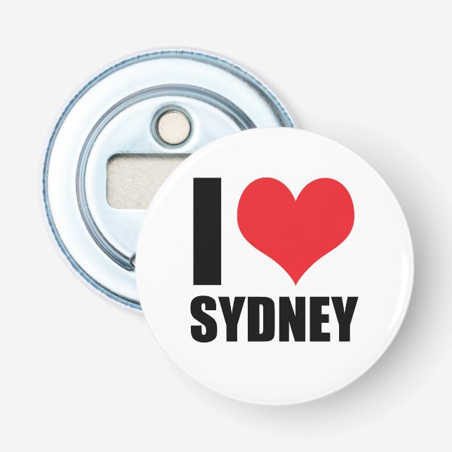 Décapsuleur J'aime Sydney (Devant)
