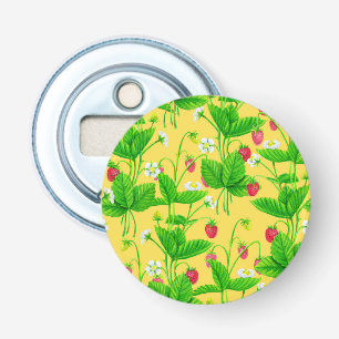 Décapsuleur Jardin de fraise sur jaune