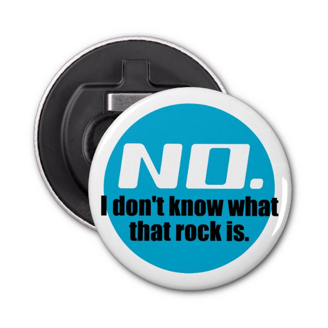 Décapsuleur Je ne sais pas ce qu'est ce rocher (bleu) (Devant)