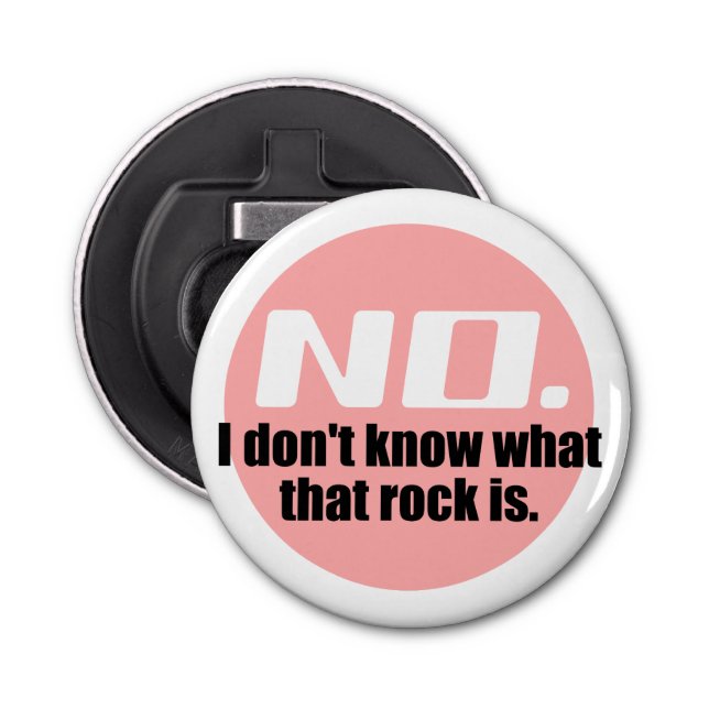 Décapsuleur Je ne sais pas ce qu'est ce rocher (rose) (Devant)