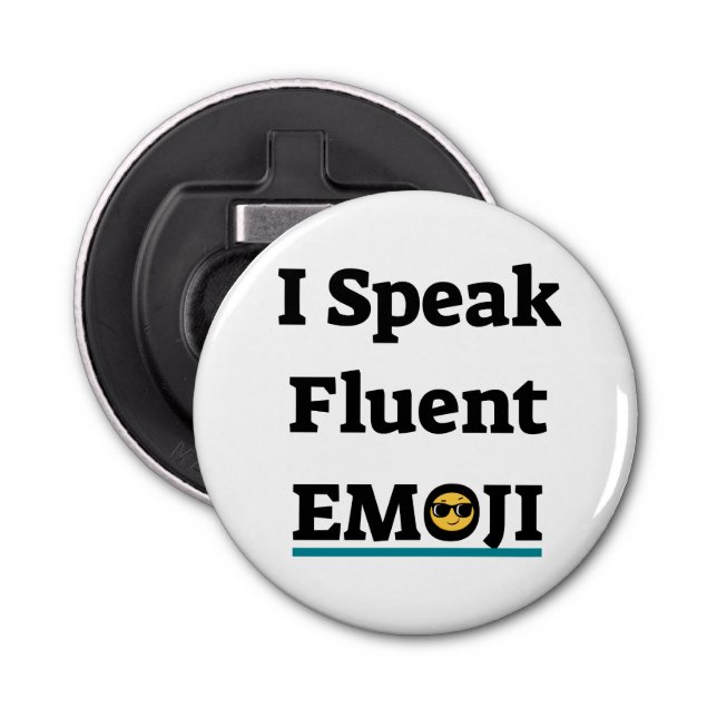 Décapsuleur Je parle Emoji Fluent (Devant)