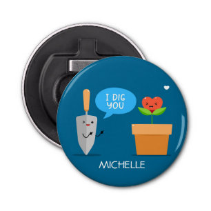 Décapsuleur Je vous ai creusé Nom personnalisé Heureuse Sainte