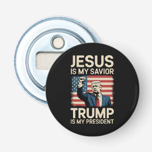 Décapsuleur Jésus est mon sauveur Trump est mon président 47 É