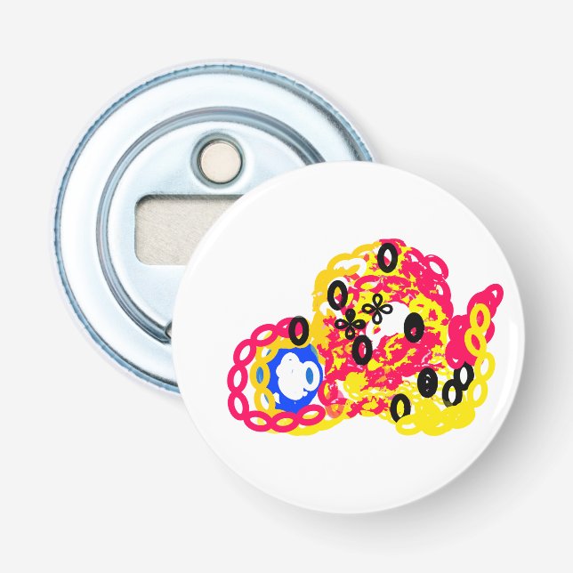 Décapsuleur Joie de poulpe jeu d'été (Devant)