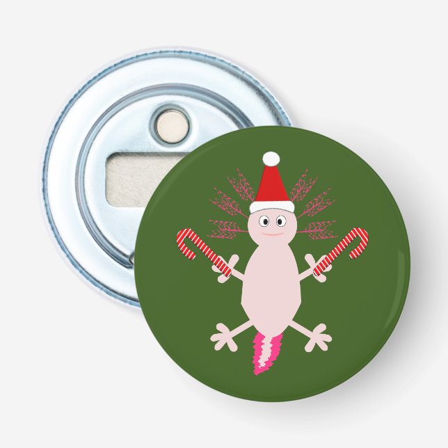 Décapsuleur Joli Axolotl de Noël (Devant)