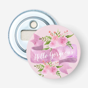 Décapsuleur Joli Chic Fleur Rose pâle Bonjour Magnifique