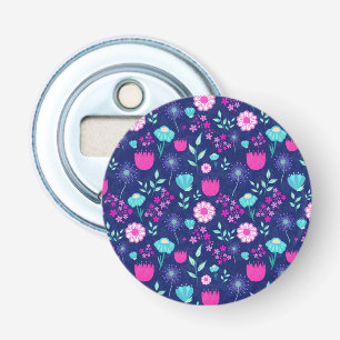Décapsuleur Joli fond à motif floral