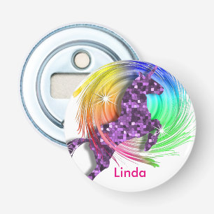 Décapsuleur Joli Imaginaire Rainbow Unicorn Personnalisé