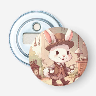 Décapsuleur Joli Lapin Blanc Merveilleux Monde Fantaisiste Gar
