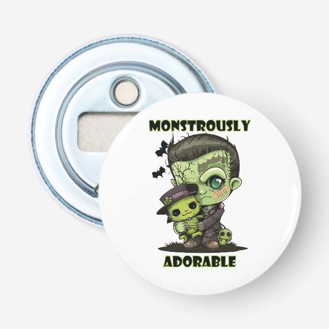 Décapsuleur Joli monstre de Frankenstein avec peluche (Devant)