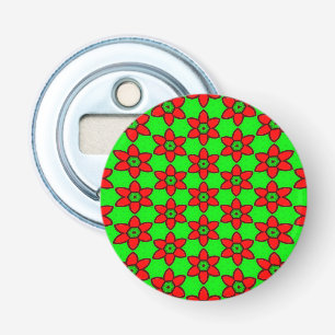 Décapsuleur Joli Motif de fleurs Abstraites