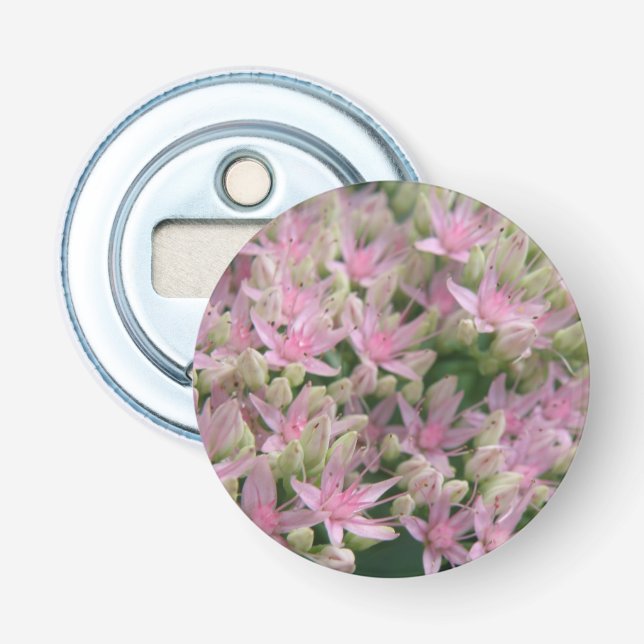 Décapsuleur Joli rose Fleurs Tropicales Ouverture de bouteille (Devant)