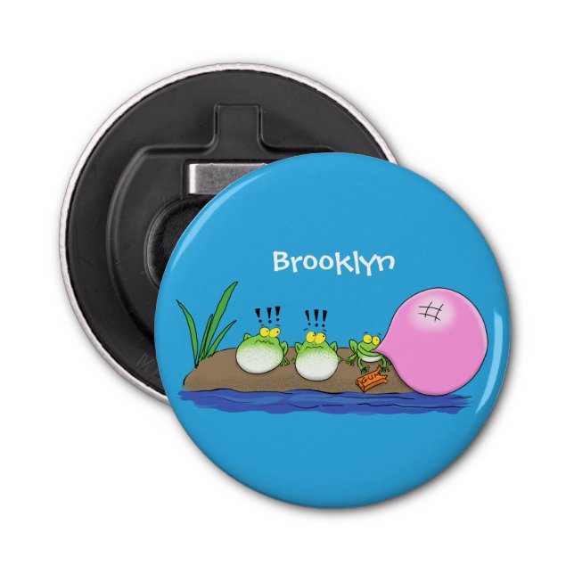 Décapsuleur Jolie grenouilles drôles bubblegum dessin animé il (Devant)