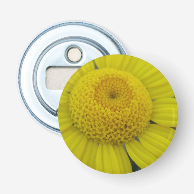 Décapsuleur Jolie marguérite jaune (Devant)