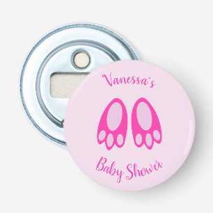 Décapsuleur Jolis pieds de lapin fille bébé rose Baby Shower d
