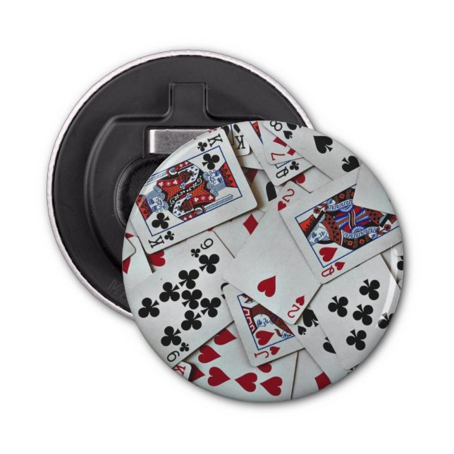 Décapsuleur Jouer aux cartes Poker Games Queen King (Devant)