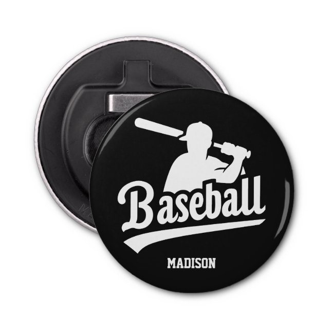 Décapsuleur Joueur de baseball personnalisé et couleur (Devant)