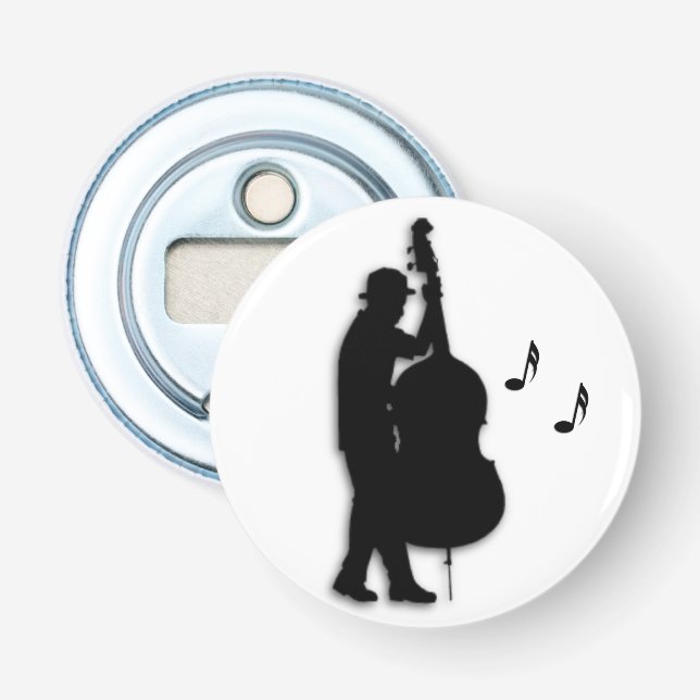 Décapsuleur Joueur de basse musicien  (Devant)