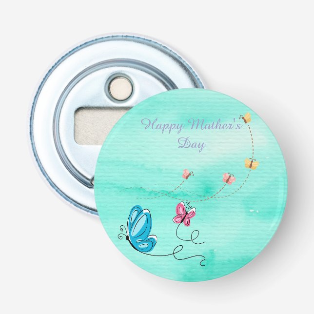 Décapsuleur Joyeuse fête des Mères, Meilleure Maman de tous le (Devant)