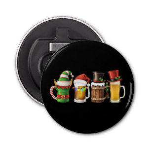 Décapsuleur Joyeuses bières de Noël Boire Père Noël Beer Lover