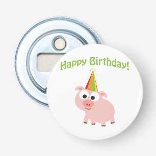 Décapsuleur Joyeux anniversaire ! Cochon mignon