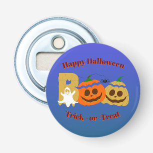 Décapsuleur Joyeux Halloween Citrouille Squelette Friandise ou