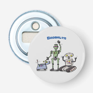 Décapsuleur Joyeux joli dessin de trois robots trio